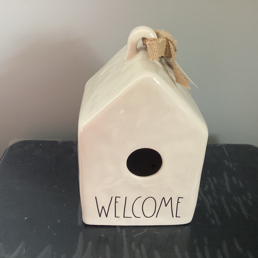 Rae Dunn welcome birdhouse